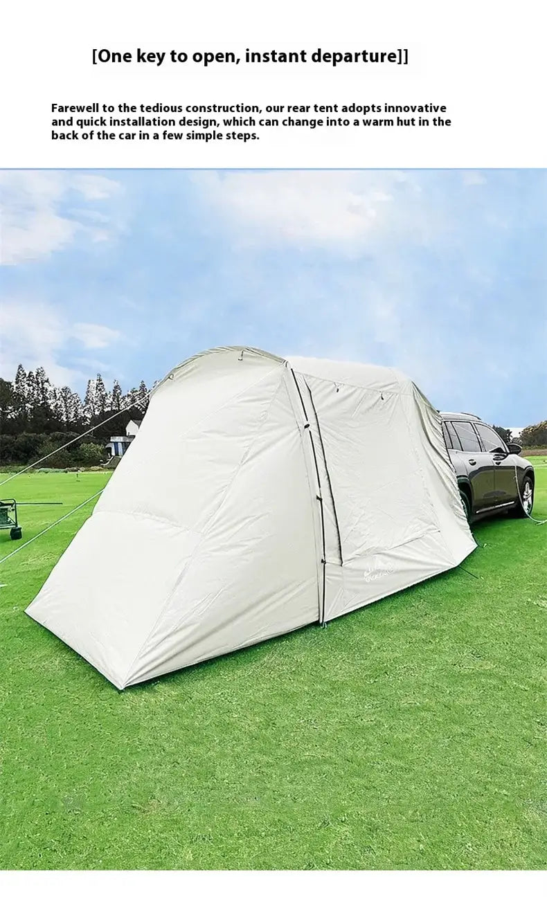 Lohascamping car box docking tent portable waterproof suv tail tent 3-4 people dome tent sunshade