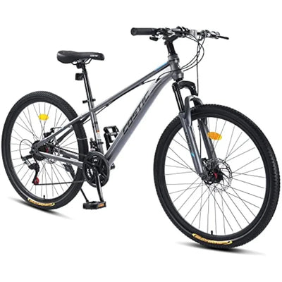 21 Speed Youth/Adult Mountain Bike with Aluminum Wheels & Dual Disc-Brake - 26 Inch Suspension Fork United States