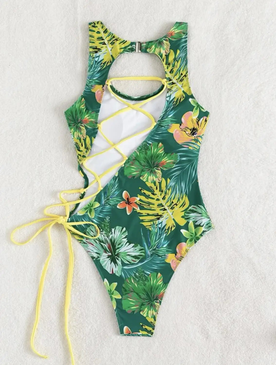 Sexy bandage one piece swimsuit women strappy swimwear female push up monokini bathing suit