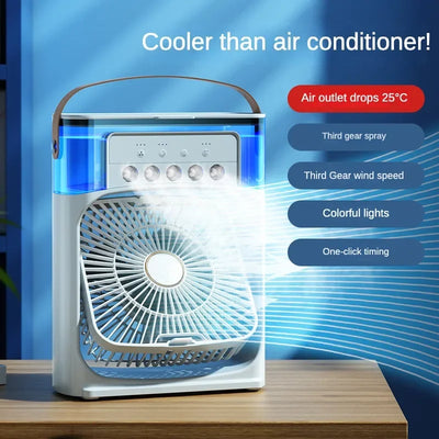 Portable Air Conditioner - Small Air Cooler with Hydrocooling Technology - 3 Speed Fan - For Office and Home