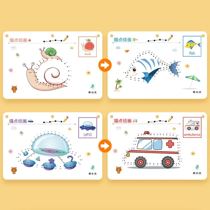 Montessori drawing toy set for toddler learning activities