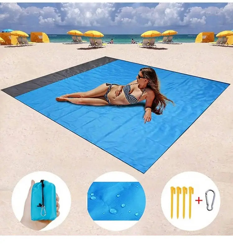 Pacoone waterproof beach blanket outdoor portable picnic mat camping ground mat mattress camping