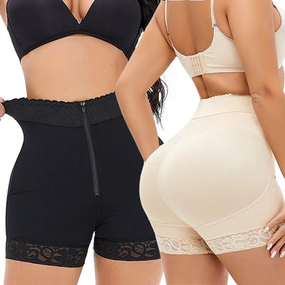 Women Slimming Tummy Control Shorts Butt Lifting High Waist Trainer Panties Compression Abdomen Postpartum Body Shaper Plus Size