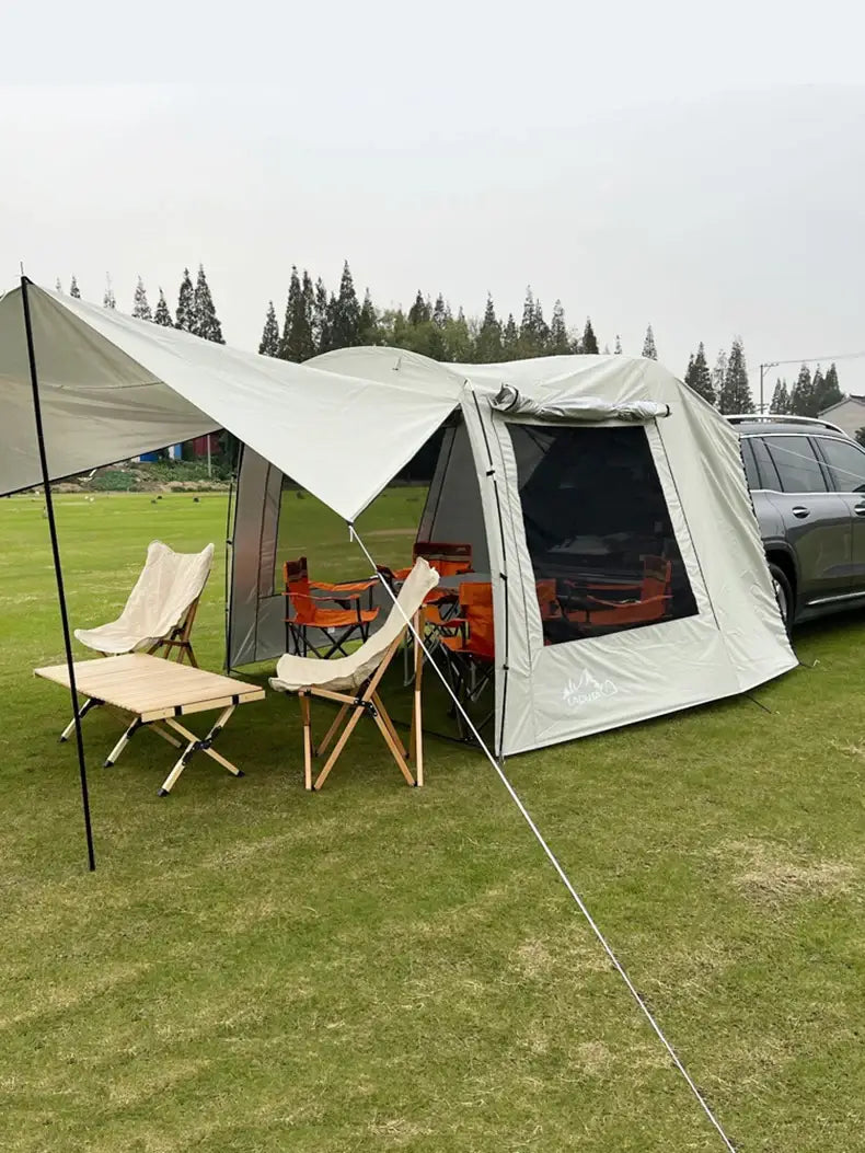 Lohascamping car box docking tent portable waterproof suv tail tent 3-4 people dome tent sunshade