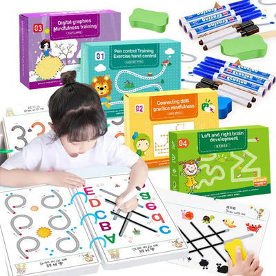 Montessori Drawing Toy Set for Toddler Learning Activities