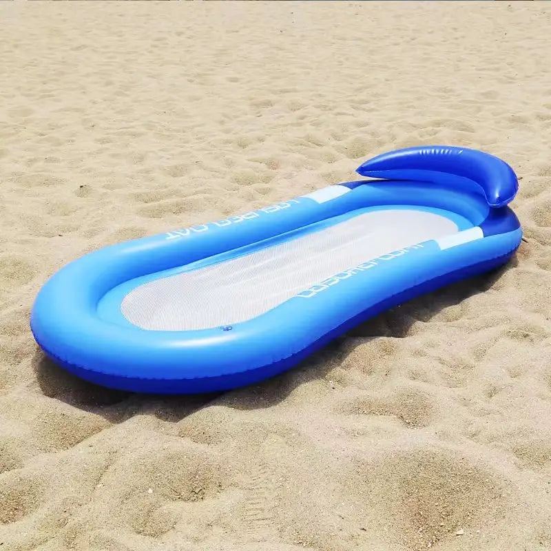 Inflatable women air mattress water hammock swimming ring kids big float toy swim tube chair pool