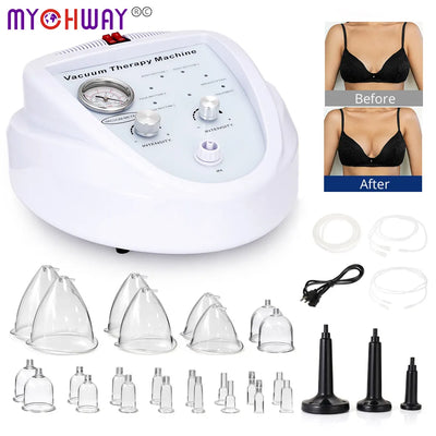Vacuum Therapy Breast Enlargement Machine Pump Cup Massage Body Shaping Spa Equipment Butt Lifter