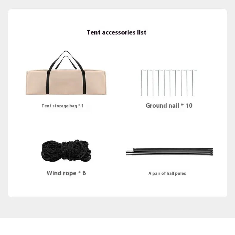 Lohascamping large camping air tent for 4-5 people air shelter dome tent family hiking inflatable