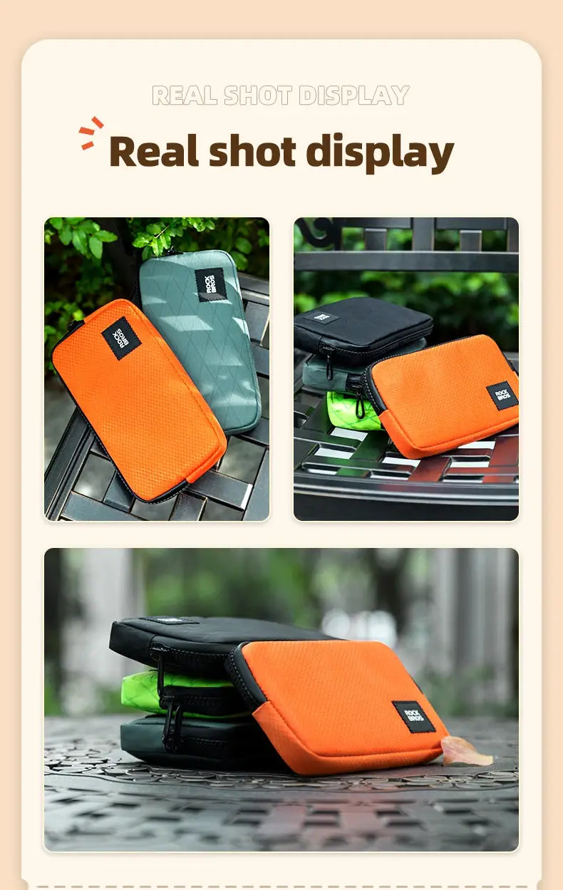 Rockbros cycling phone bag - lightweight portable hand bag for coins and wallet - 0.15l capacity