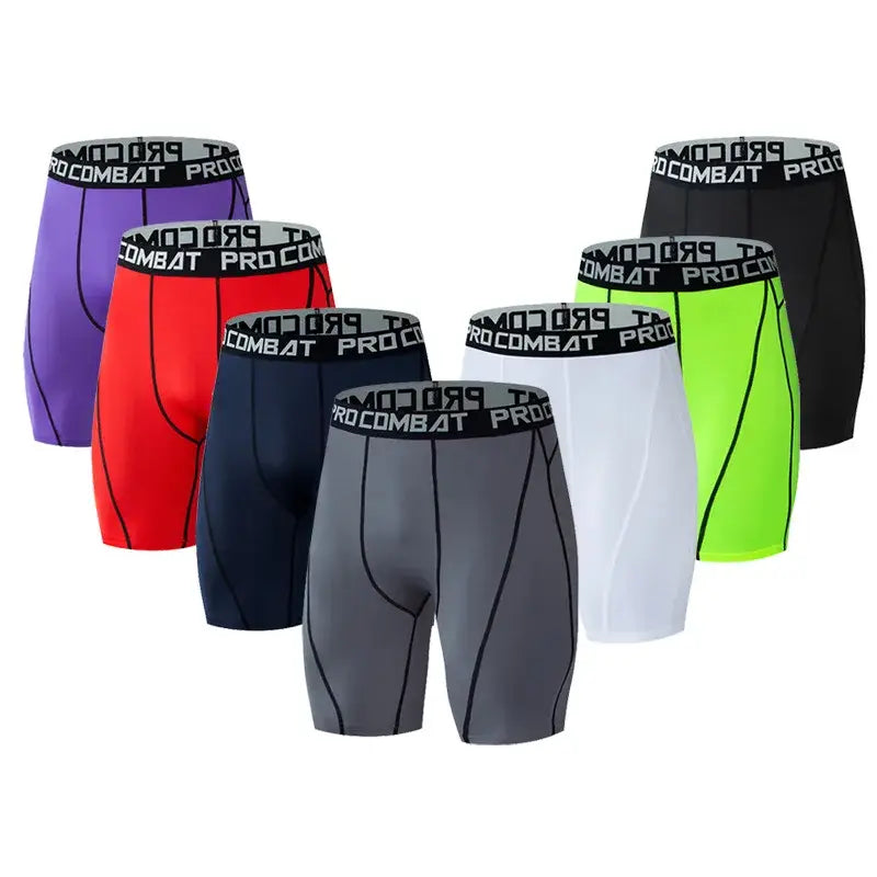 Sports fitness pants men’s basketball shorts workout tights gym running training bottoming shorts
