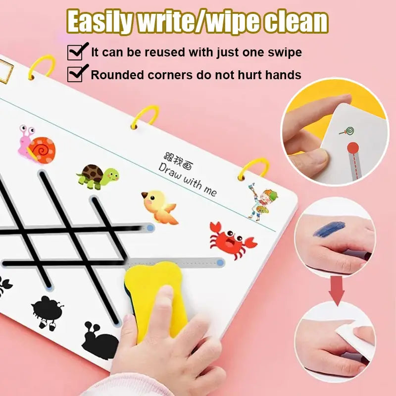 Montessori drawing toy set for toddler learning activities