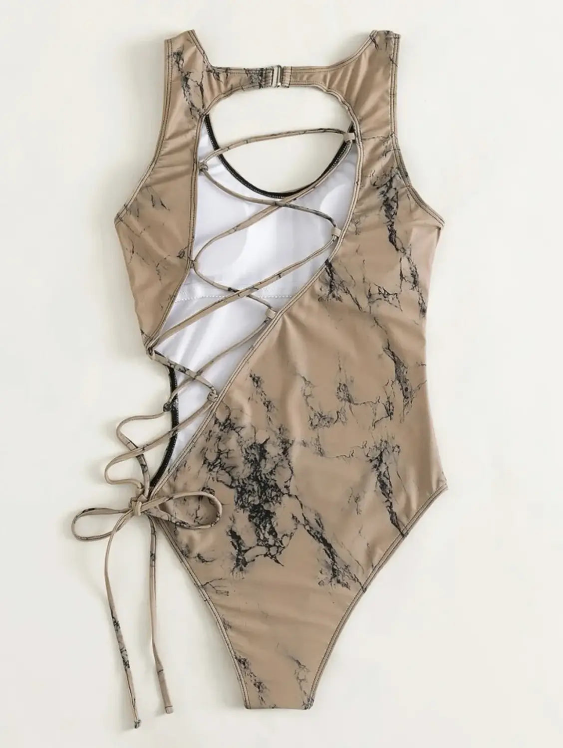 Sexy bandage one piece swimsuit women strappy swimwear female push up monokini bathing suit