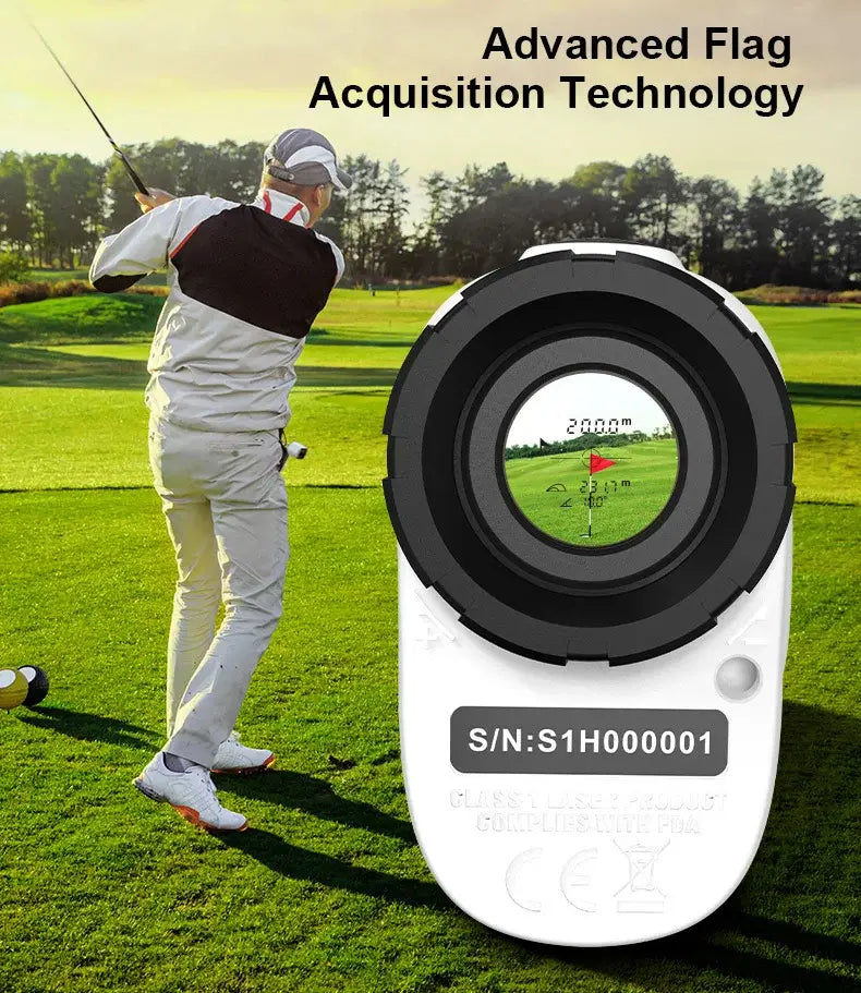 Mileseey pf2e golf laser rangefinder - 600m yard/m mini 6x telescope