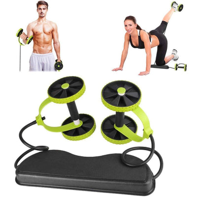 Abdominal Abs Waist Wheel Handle Workout Machine Fitness Exercise Green