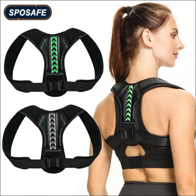 Adjustable back shoulder posture corrector belt clavicle spine support reshape your body home