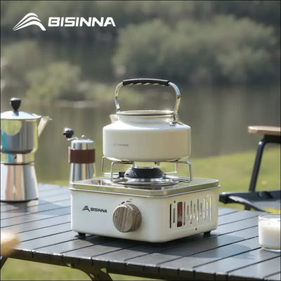 Bisinna camping gas stove 2800w high firepower portable cassette furnace outdoor gas burner picnic