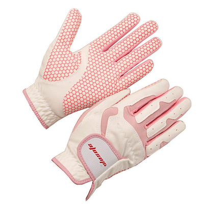 Fashion Women's Ladies fiber cloth Non-Slip Grip Soft Breathable Wear-Resistant Golf Glove