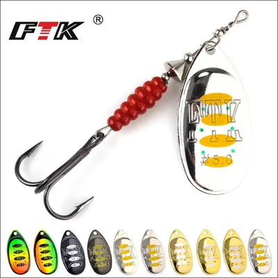 FISH KING Willow Spinner Bait 8.4g12.5g14.7g  Copper Size 3#-5# With 35647-BR Treble Hook 2#-1/0# Fishing Lure - Essential Sporting