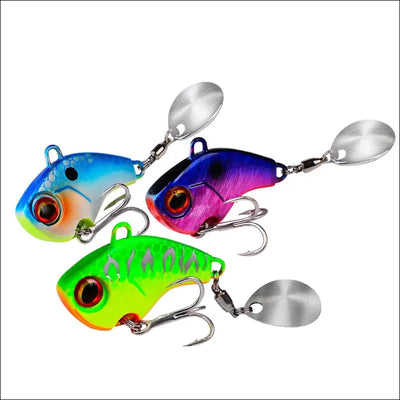 Fishing lures wobble rotating metal vib vibration bait winter fishing 6g 15g 28g artificial hard