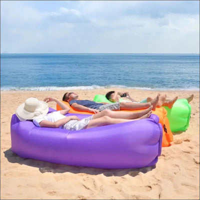 Foldable air sofa inflatable loungers couch sleeping bed for outdoor travelling camping hiking pool