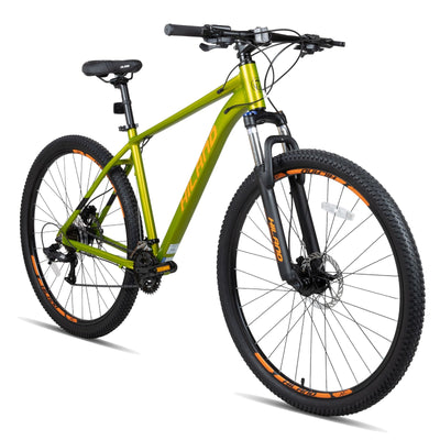 Hiland 29 Inch Mountain Bike for Men Adult Bicycle, Aluminum Hydraulic Disc-Brake 16-Speed with Lock-Out Suspension Fork MTB