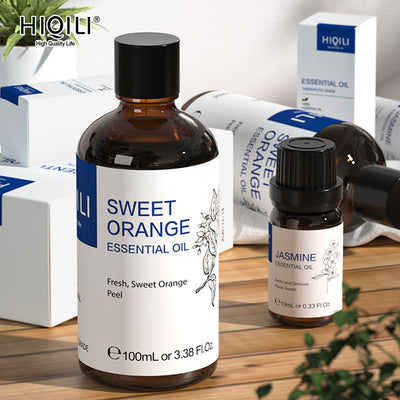 HIQILI 100ML Essential Oils ,Premium Pure Nature for Aromatherapy | Humidifier, Massage,Diffuser, Skin &amp; Hair Care,Perfume DIY