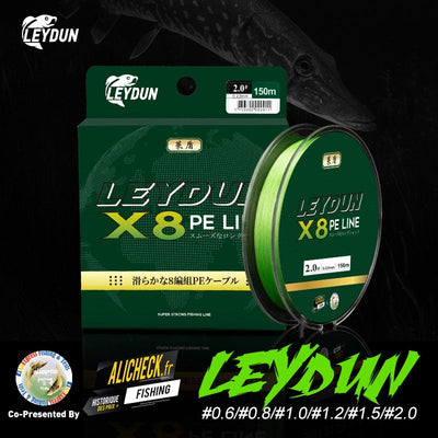 LEYDUN Micro Fishing Lines 8 Strands Braided PE 100m 150m Japan Smooth Multifilament Line Carp Fly Fishing Wire Strong 8X Weave