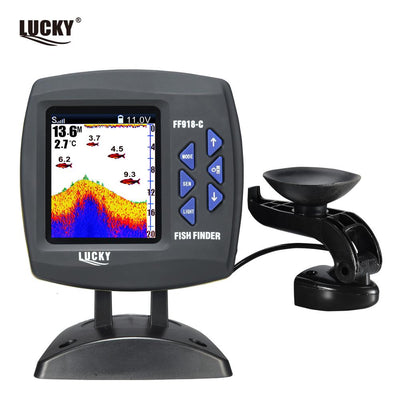 LUCKY FF918-180S Wired Fishing finder 540ft/180m Depth Sounder Fish Detector Monitor echo sounder for fishing from a boat