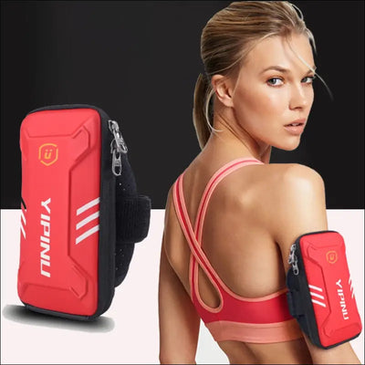Men women waterproof reflective sports arm bag fitness night running jogging cycling phone case