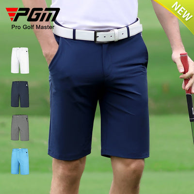 Pgm Men&#39;S Golf Shorts Summer Solid Refreshing Breathable Trousers Comfortable Cotton Casual Clothes Sportswear Fitness Suit Kuz0 - Essential Sporting