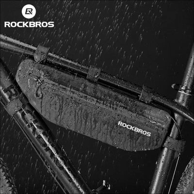 Rockbros cycling bicycle bags top tube front frame bag waterproof mtb road triangle pannier