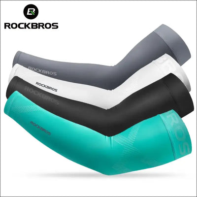 Rockbros ice fabric running camping arm warmers basketball sleeve running arm sleeve cycling