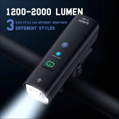 Sorider bicycle bike light br 2000 ai 1200 lumens lumen high brightness multi-function road mtb