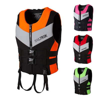 Water Sports Fishing Water Ski Vest Kayaking Boating Swimming Drifting Safety Vest Adults Life Jacket Neoprene Safety Life Vest
