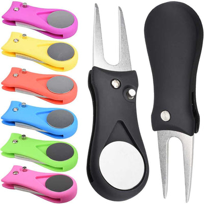1 Pcs Golf Divot Tool Repair Switchblade Tool Pitch Groove Cleaner