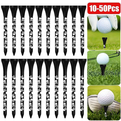 10-50Pcs Golf Tee Support Portable Wooden Golf Ball Tees Stable Base Lightweight High Strength Outdoor