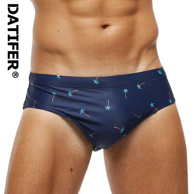 Datifer New Mens Swim Briefs Sexy Short Homme Push Breathable Pad Men's Swimsuit Shorts Underpants Puls Size Swimsuit
