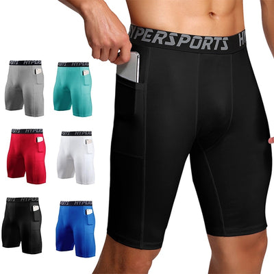 Compression Shorts Men Summer Sportswear Training Tights Gym Fitness Leggings Short Pants Sport Bottoms Running Shorts Men